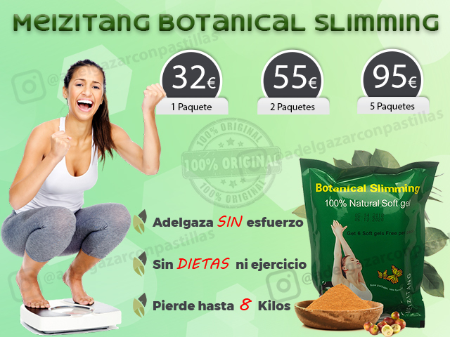 Pastillas naturales para adelgazar meizitang botanical slimming
